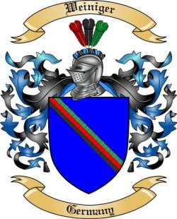 Weiniger Family Crest from Germany