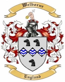 Welborne Family Crest from England