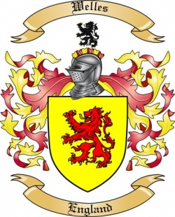 Welles Family Crest from England