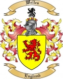Welles Family Crest from England