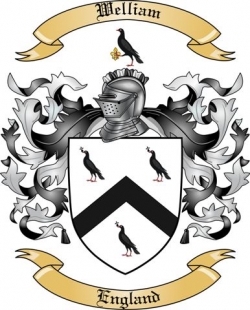 Welliam Family Crest from England