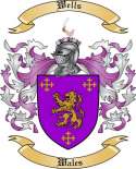 Wells Family Crest from Wales