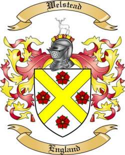 Welstead Family Crest from England