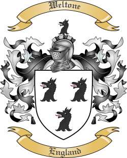 Weltone Family Crest from England