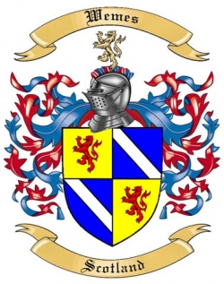 Wemes Family Crest from Scotland