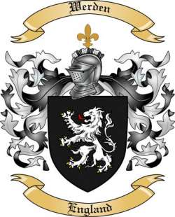 Werden Family Crest from England