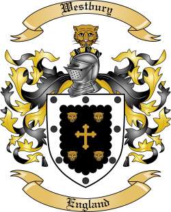 Westbury Family Crest from England