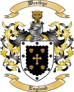 Westbyr Family Crest from England