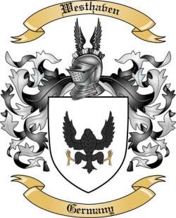 Westhaven Family Crest from Germany