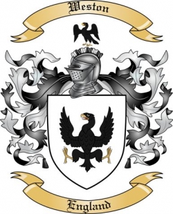 Weston Family Crest from England
