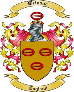 Wetnang Family Crest from England