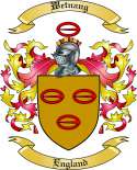 Wetnang Family Crest from England