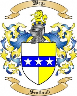 Weyr Family Crest from Scotland