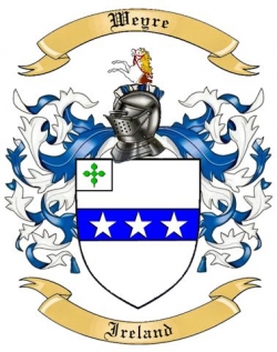 Weyre Family Crest from Ireland