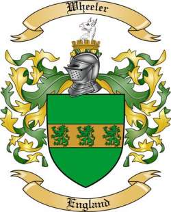 Wheeler Family Crest from England