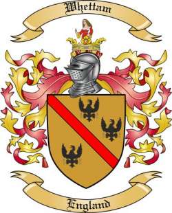 Whettam Family Crest from England