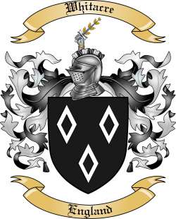 Whitacre Family Crest from England