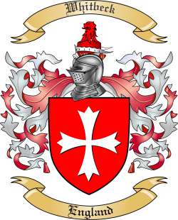 Whitbeck Family Crest from England
