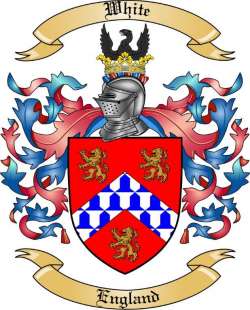 White Family Crest from England
