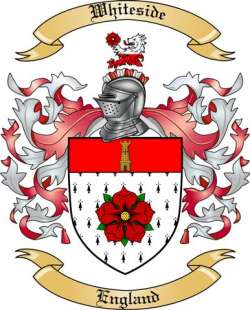 Whiteside Family Crest from England
