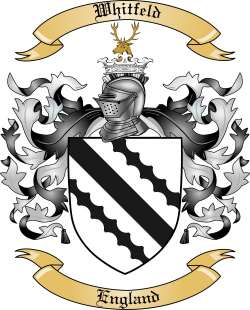 Whitfeld Family Crest from England