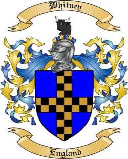 Whitney Family Crest from England