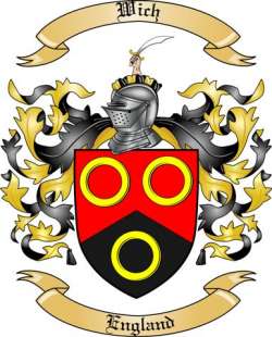 Wich Family Crest from England