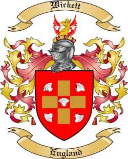 Wickett Family Crest from England