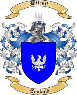 Wilcutt Family Crest from England