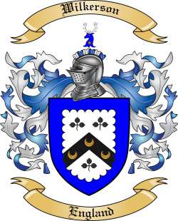 Wilkerson Family Crest from England