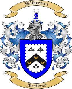 Wilkerson Family Crest from Scotland