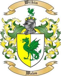 Wilkin Family Crest from Wales