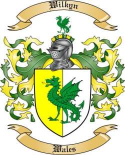 Wilkyn Family Crest from Wales