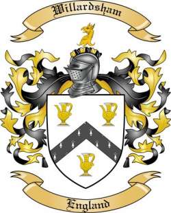 Willardsham Family Crest from England