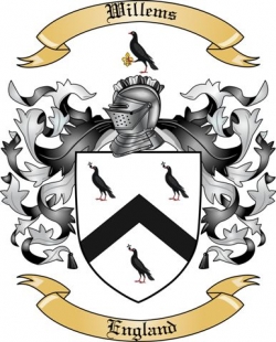 Willems Family Crest from England