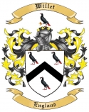 Willet Family Crest from England