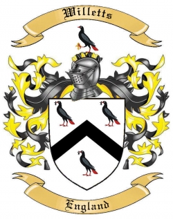 Willetts Family Crest from England