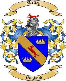 Willey Family Crest from England
