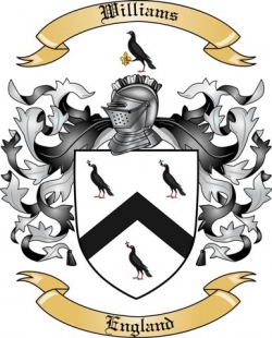 Williams Family Crest from England