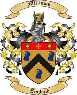 Williams Family Crest from England2