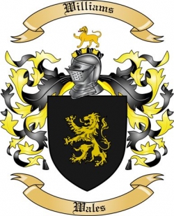 Williams Family Crest from Wales