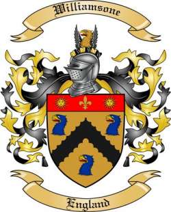Williamsone Family Crest from England