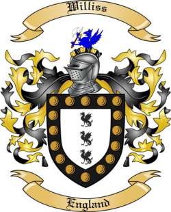 Williss Family Crest from England