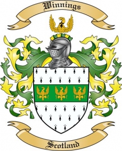 Winnings Family Crest from Scotland