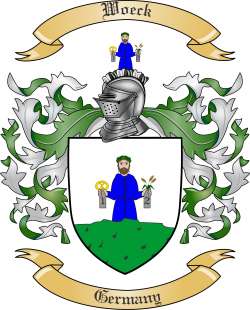 Woeck Family Crest from Germany