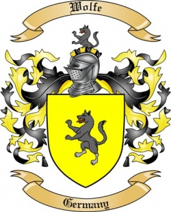 Wolfe Family Crest from Germany