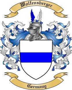 Wolfensberger Family Crest from Germany