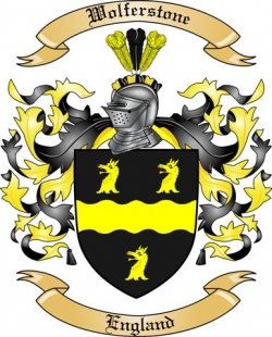 Wolferstone Family Crest from England2
