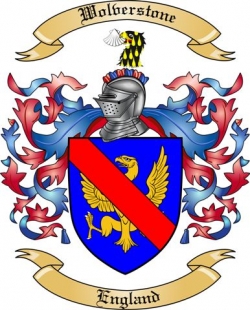 Wolverstone Family Crest from England