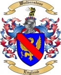Wolverstone Family Crest from England